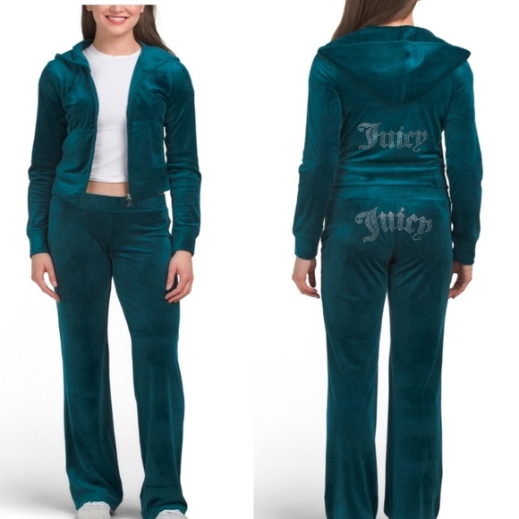 Juicy Couture  NWT Women's  SEA Velour tracksuit set - Picture 2 of 9